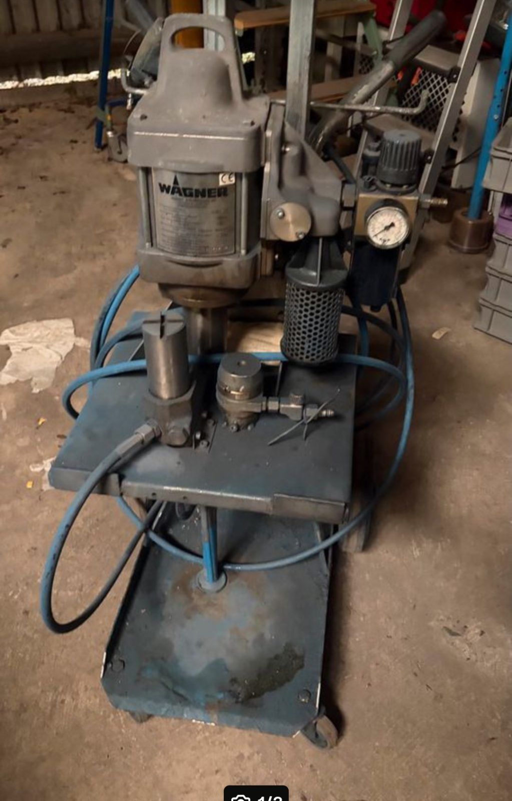 Wagner Airless Kolbenpumpe pneumatisch